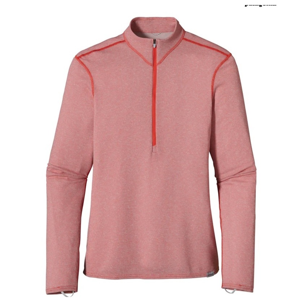 Patagonia Capilene 3 Midweight Polartec Quarter Zip Heathered Brick Medium